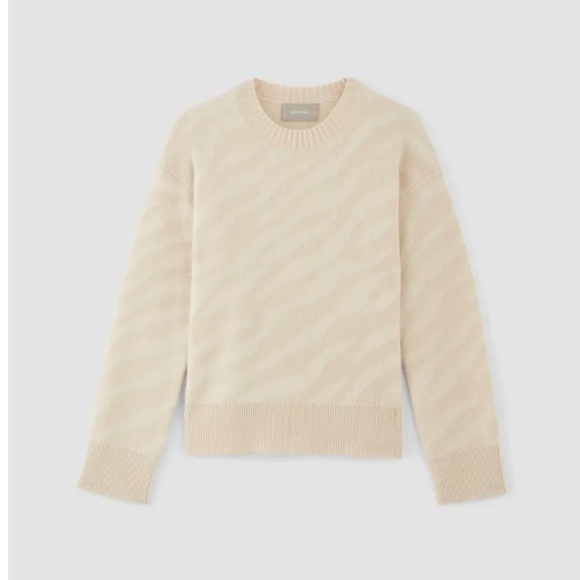 Everlane The Alpaca Tiger Jacquard Crewneck XL - Picture 2 of 5